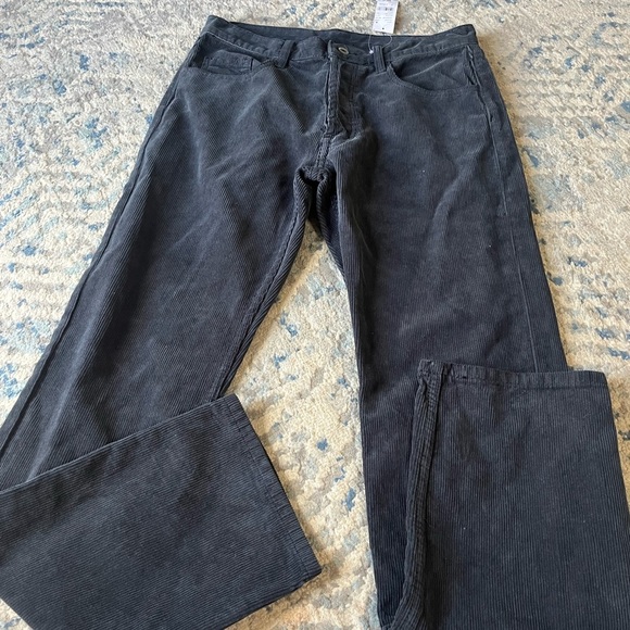 NWT John Galt Navy Corduroy Straight Leg Pants MEDIUM - Picture 4 of 6